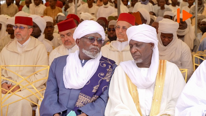 وفد مغربي رفيع يشارك في افتتاح مسجد محمد السادس بأنجامينا