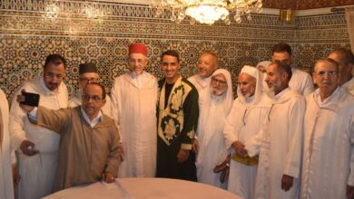 وفد من آسا الزاك وأيتوسى يهنئان اليزيد الراضي ويشيدان بمساره العلمي