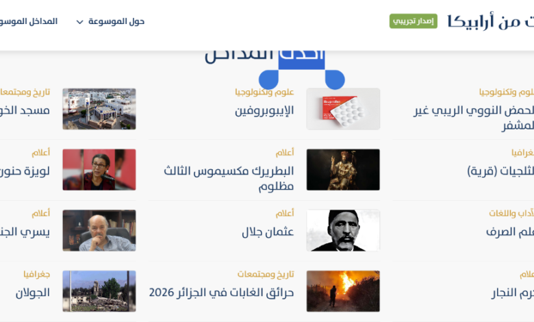 «أرابيكا».. موسوعة عربية رقمية تجمع بين المعرفة الأكاديمية والانفتاح التشاركي